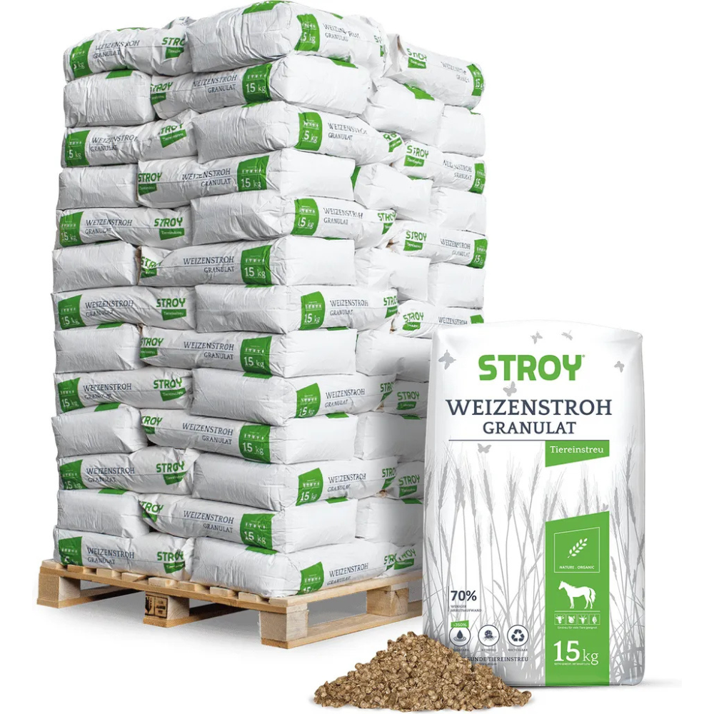 Granulat ze słomy – 15 kg x 65 worków